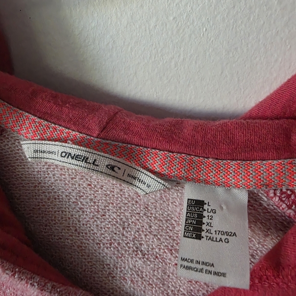 O'Neill Vintage Y2K Pink Zip-Up Hoodie - Picture 2 of 4